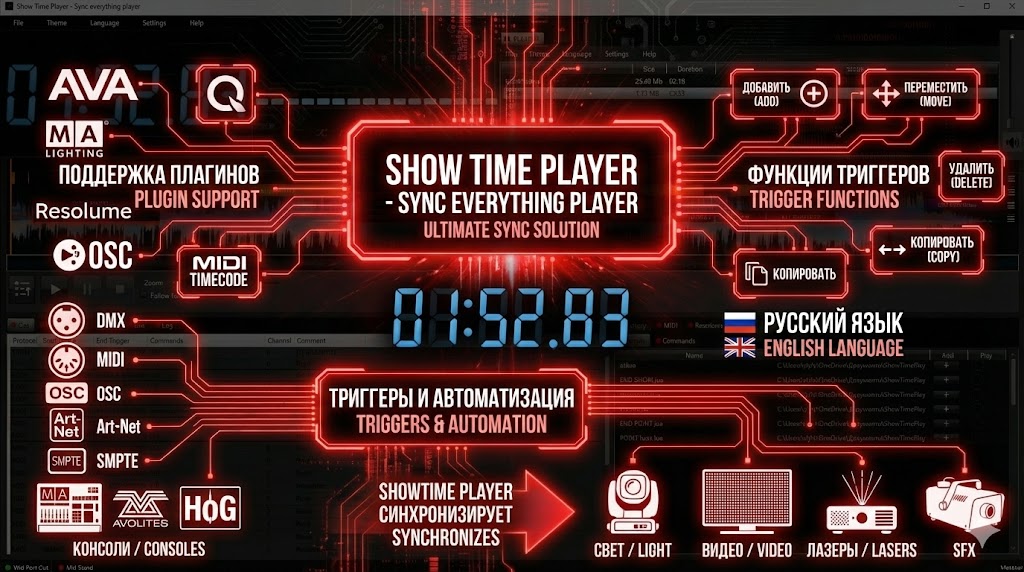 Интерфейс ShowTime Player v2.4